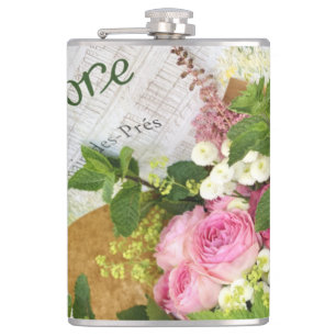 Paris Café Rose Flask Flachmann