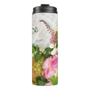 Paris Café Rose Thermal Tumbler Thermosbecher