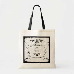 Paris Cafe Sign Tote Tragetasche