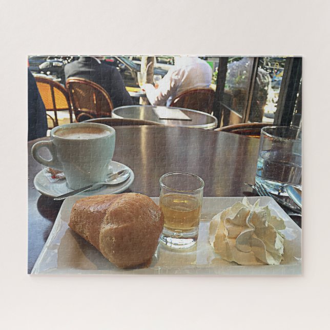 Paris Café Zeit – Kaffee- & Gebäckpuzzle Puzzle (Horizontal)