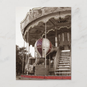Paris Carousel Postkarte