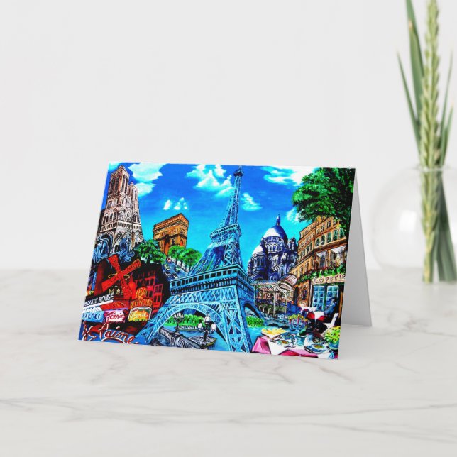 Paris carte de voeux karte (Vorderseite)