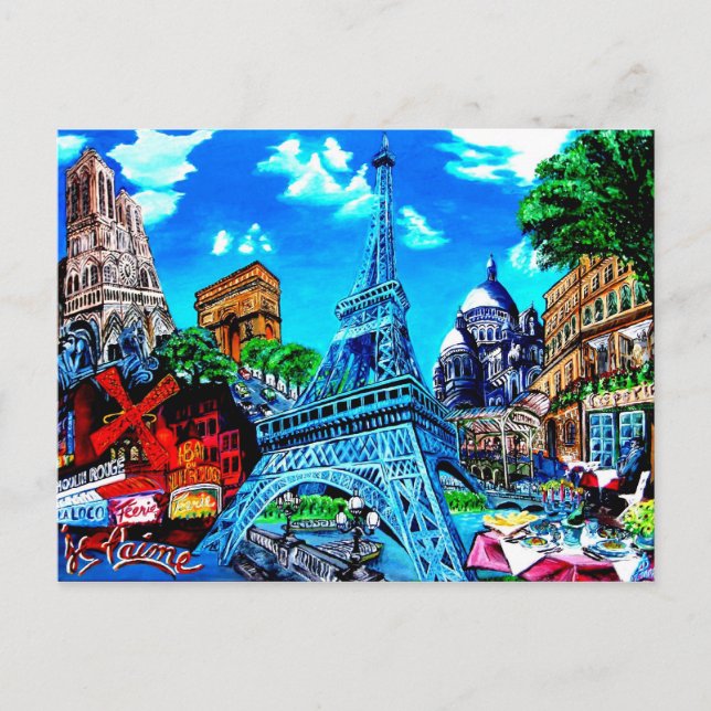 Paris Carte Postale Postkarte (Vorderseite)