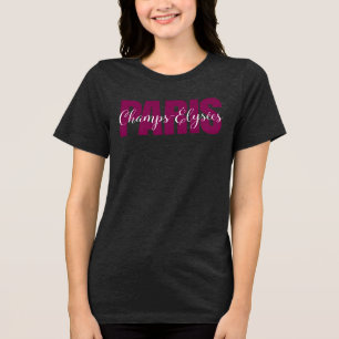 Paris - Champs-Élysées - elegantes Design Tri-Blend Shirt