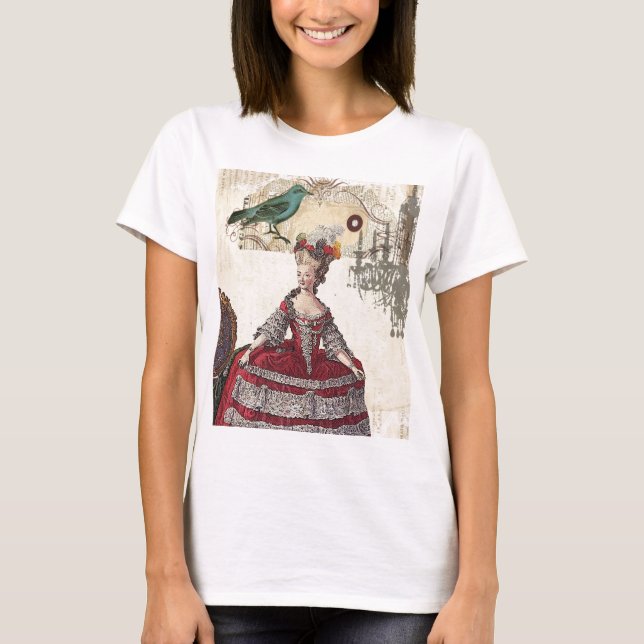 Paris Chandelier, französischer Königin Marie Anto T-Shirt (Vorderseite)