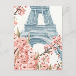 Paris Cherry Blossoms Postkarte