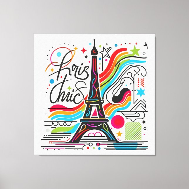 Paris Chic Vibes #4 Leinwanddruck (Vorderseite)