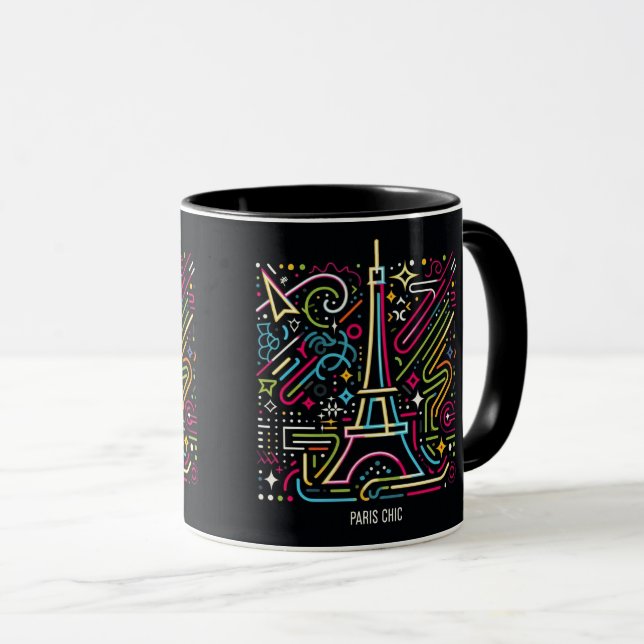 Paris Chic Vibes #5 Tasse (VorderseiteRechts)