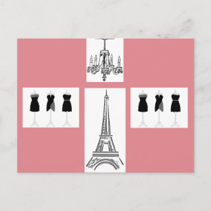 Paris City of Light Eiffel Tower Französische Post Postkarte