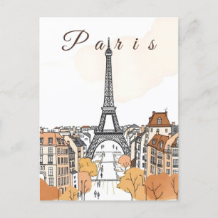Paris City Postkarte