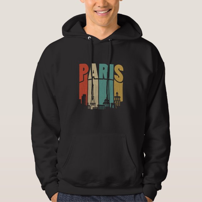 Paris City Skyline Hoodie (Vorderseite)