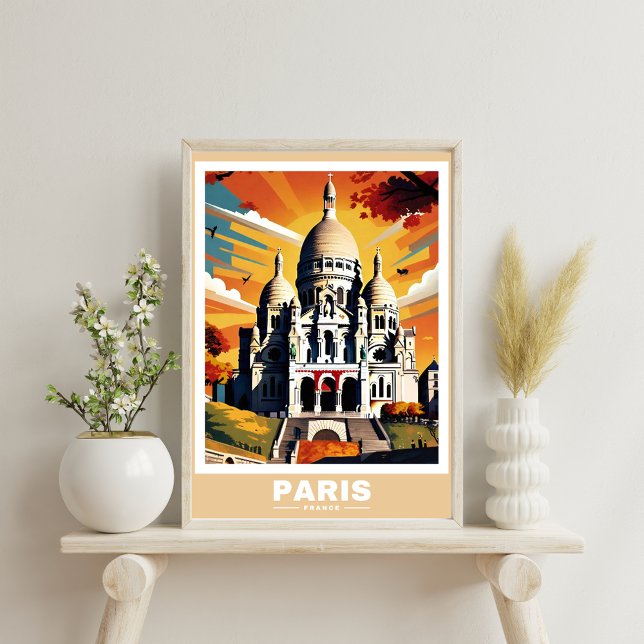 Paris Cityscape - Iconic Sehenswürdigkeiten Poster (Von Creator hochgeladen)