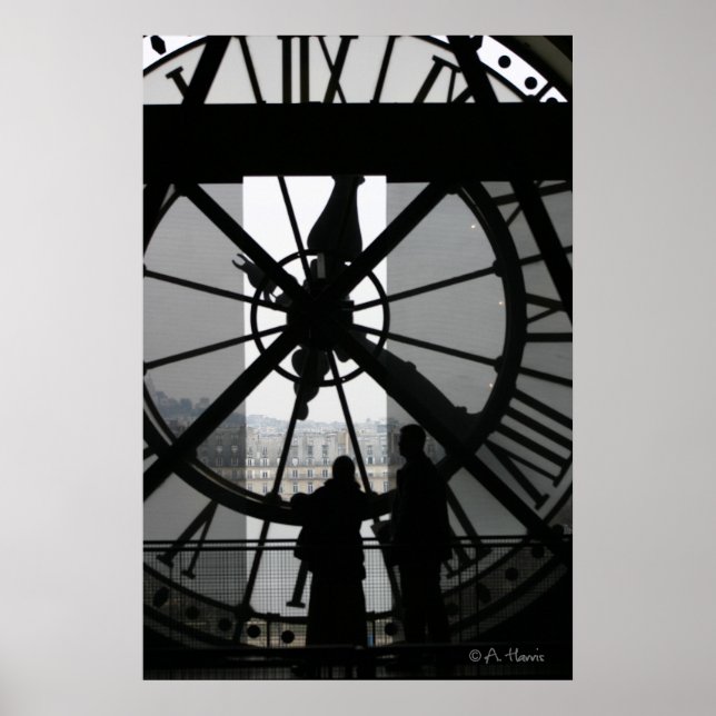Paris Clock Poster (Vorne)