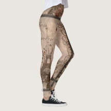 Paris-Couture-Frauen-Mode-Eiffel-Turm Legging