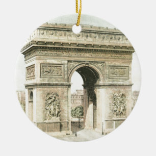 Paris, der Arc de Triomphe Keramikornament