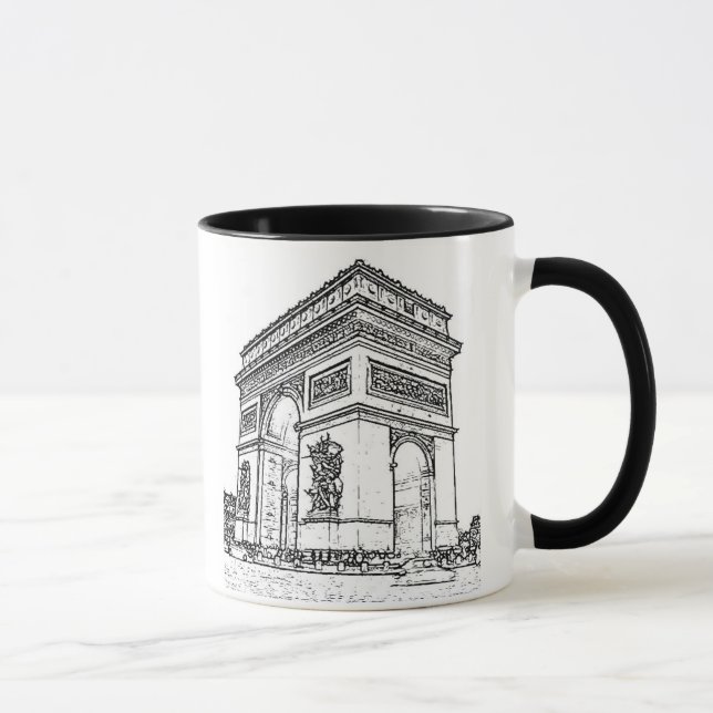 Paris ~ der Arc de Triomphe Tasse (Rechts)