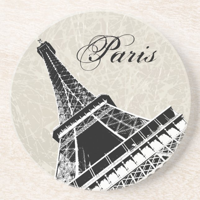 Paris, der Eiffel-Turm-Untersetzer Getränkeuntersetzer (Vorne)
