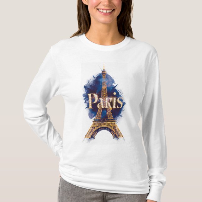 Paris der Eiffelturm T-Shirt (Vorderseite)