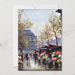 Paris, Der Markt der Blume La Madeleine Karte