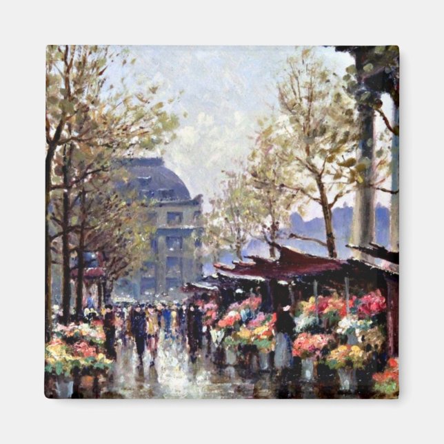 Paris, Der Markt der Blume La Madeleine Magnet (Vorne)