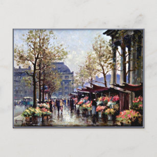 Paris, Der Markt der Blume La Madeleine Postkarte