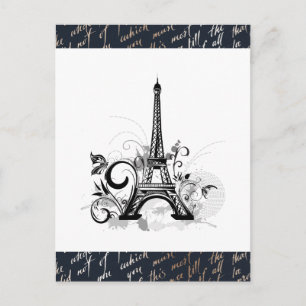 Paris Design Niedliche Postkarte