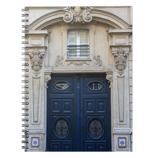 Paris Door Navy Blue - Notizblock
