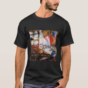 Paris durch das Fenster Marc Chagall Stadt von Lig T-Shirt