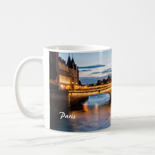 Paris durch Sonnenuntergang Kaffeetasse (Links)