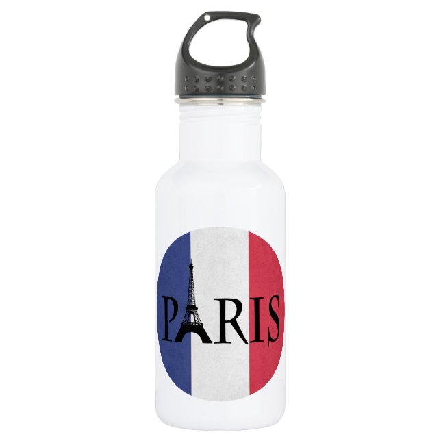 Paris Edelstahlflasche (Vorderseite)