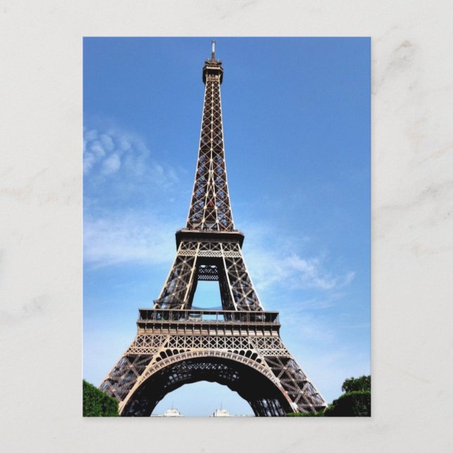 Paris Effel Tower Postkarte (Vorderseite)