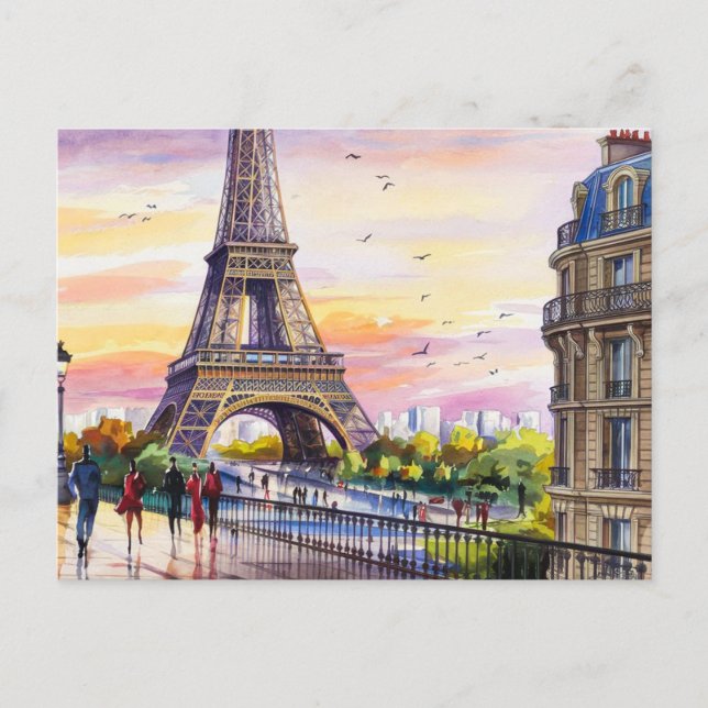 Paris Eifel #1 Postkarte (Vorderseite)