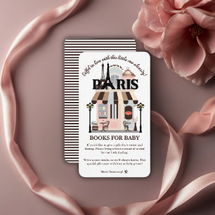 Paris Eiffel in der Liebe French Café Baby Shower Begleitkarte