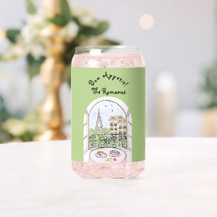 Paris Eiffel Tower Bon Appetit PERSONALIZE Dosenglas
