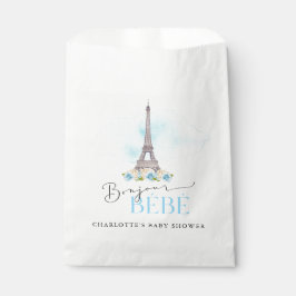 Paris Eiffel Tower Bonjour Baby Dusche Gefallen Ta Geschenktütchen