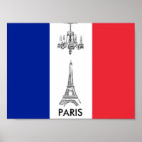 Paris Eiffel Tower Chandelier Französisches Flag P