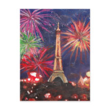 Paris Eiffel Tower City Liebe mit Silvester New