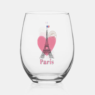 Paris Eiffel Tower Design Edelstahlglas Weinglas Ohne Stiel