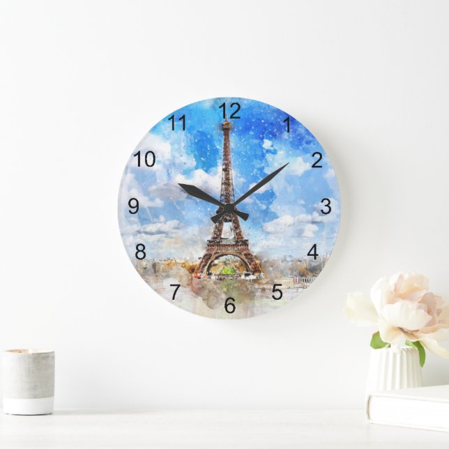 Paris Eiffel Tower Design Uhr (Zuhause)