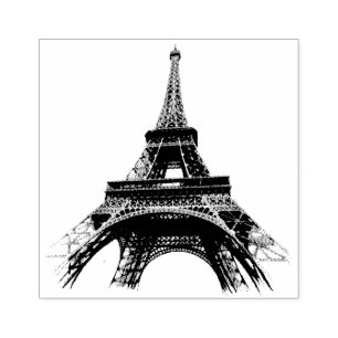 Paris Eiffel Tower Frankreich Vintag Gummistempel