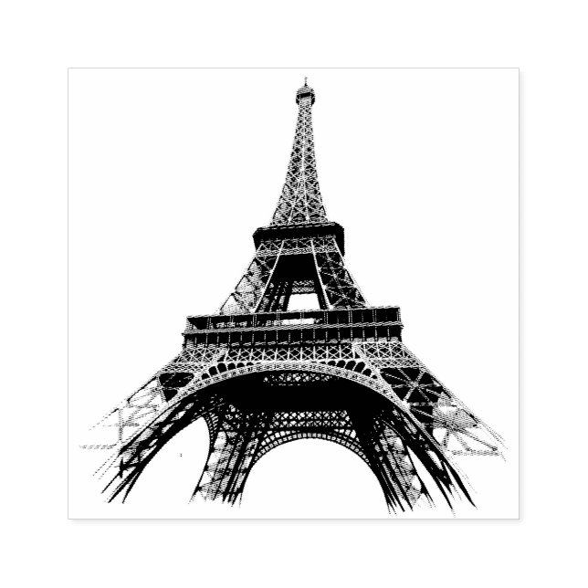Paris Eiffel Tower Frankreich Vintag Gummistempel (Prägung)