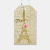Paris Eiffel Tower Gold & Pink Elegantes Geschenk