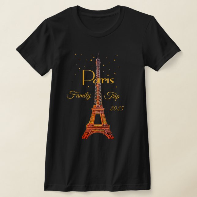 Paris Eiffel Tower Gold T-Shirt (Ablage )