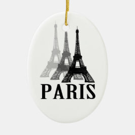Paris Eiffel Tower Keramik Ornament