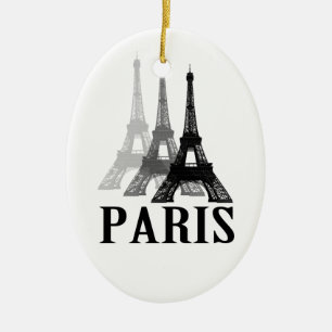 Paris Eiffel Tower Keramik Ornament