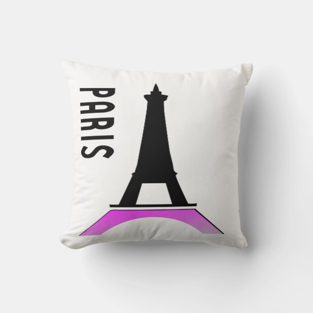Paris Eiffel Tower Kissen (Vorderseite)