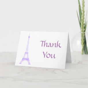 Paris Eiffel Tower Lila Danke
