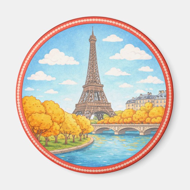Paris' Eiffel Tower Magnet (Vorne)