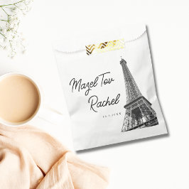 Paris Eiffel Tower Mazel Tov Candy Buffet Bags Geschenktütchen