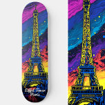 Paris Eiffel Tower Pop Art Skateboard<br><div class="desc">Skate durch die Straßen von Paris mit unserem Eiffelturm Travel Pop Art Skateboard,  eine lebendige Mischung aus urbanen coolen und ikonischen Sehenswürdigkeiten. Personalisieren Sie Ihre Fahrt mit eigenem Text und machen Sie jede Sitzung zu einem einzigartigen Erlebnis. Das sind weitere 100% Schnürhammer Designs.</div>